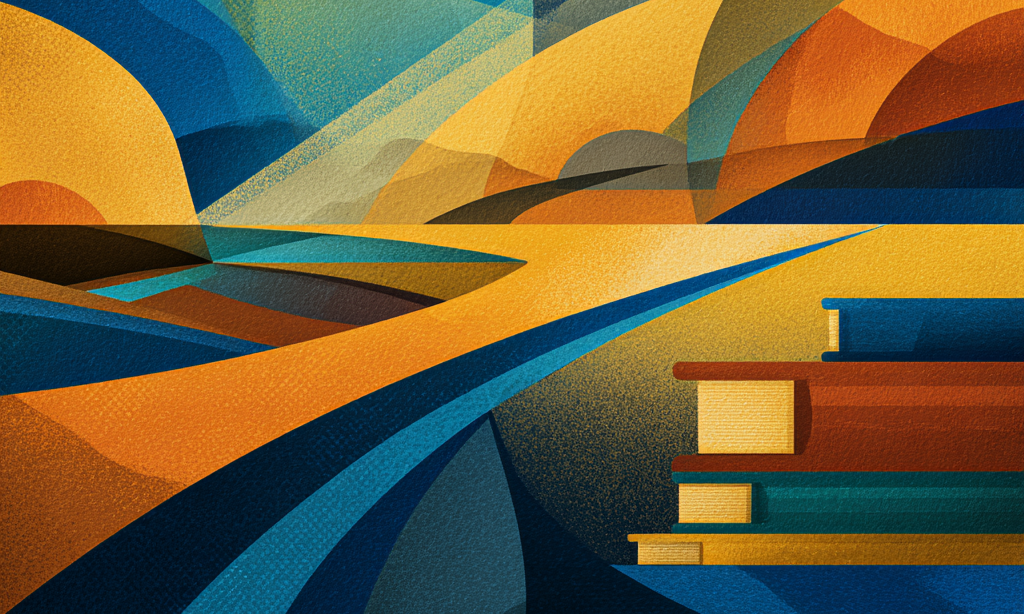 Abstrakte Illustration von Bildungskontext. / KI-generiertes Bild mit Midjourney
